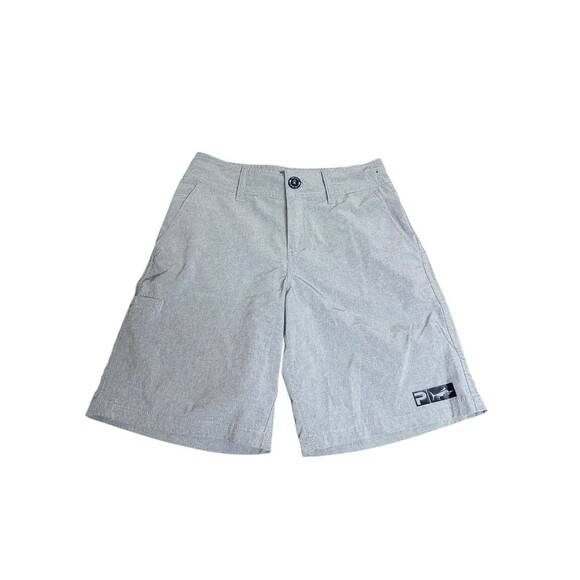 Pelagic Short Youth Sz 25 Grey Deep Sea Hybrid Fishing Swim Trunks Board Shorts - Picture 1 of 2